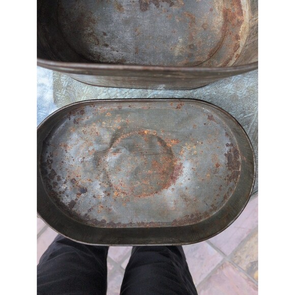 Vintage/Antique Aluminum Railroad  Miner Lunch Box Pail  Primitive Country Decor - Picture 8 of 8